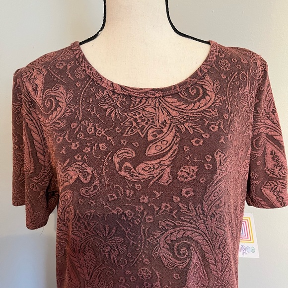 Mauve Embossed LuLaRoe Amelia BNWT 2XL - Picture 3 of 8